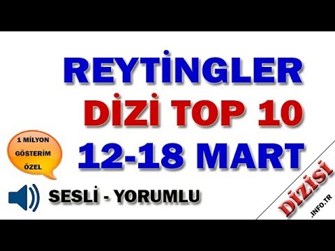 En Çok İzlenen Diziler - 12-18 Mart 2018 Reyting Sonuçları (Sesli Yorumlu)