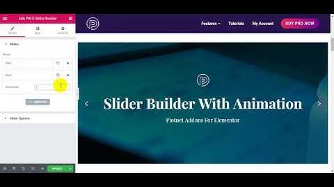 Slider Buider With Animation for Elementor Tutorial | Piotnet Addons For Elementor PAFE