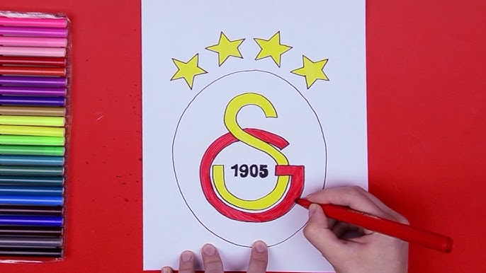 Galatasaray logosu basit çizim #asmr #fyp #tiktok # #art #diy #