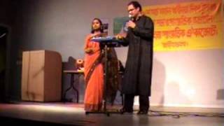 Video thumbnail of "Moyur Konthi Rater Neel e, Labonno in a duet song with Tapan Chowdhury in Stockholm"