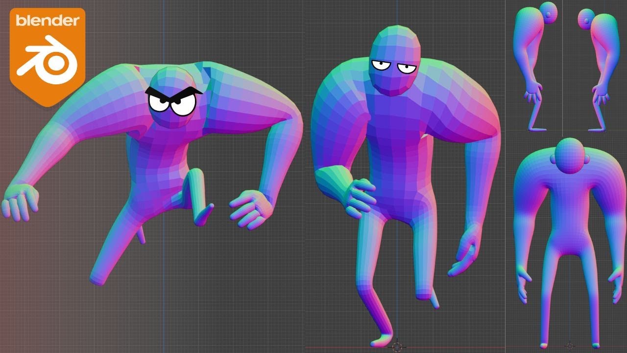 Créer un Personnage 3D FACILEMENT sur Blender