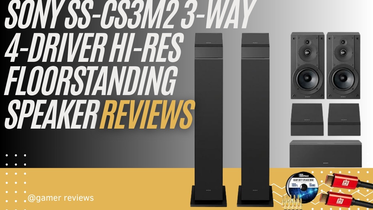 Sony SS-CS3M2 Floorstanding Speaker Bundle Review | Hi-Res 3-Way 4