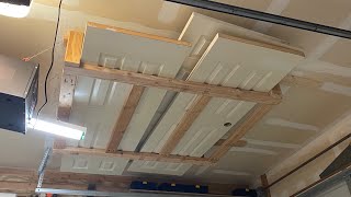 DIY Small Garage Overhead Storage Rack