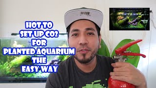 HOW TO SET UP Co2 FOR PLANTED AQUARIUM WITH FIRE EXTINGUISHER THE EASY WAY
