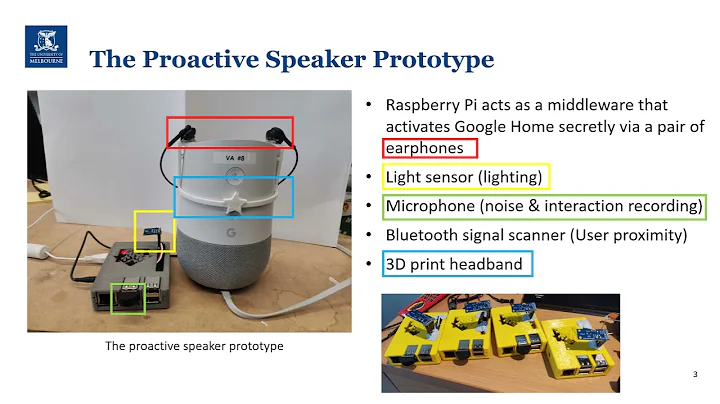 Developing the Proactive Speaker Prototype Based on Google Home