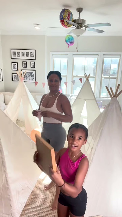 TEEPEE SLEEPOVER PARTY (Everything purchased on Amazon)
