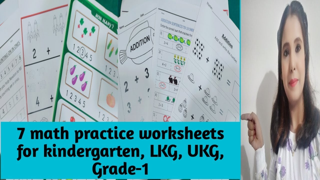 7 diy math worksheets for kindergartenlkgukggrade 1daily practice