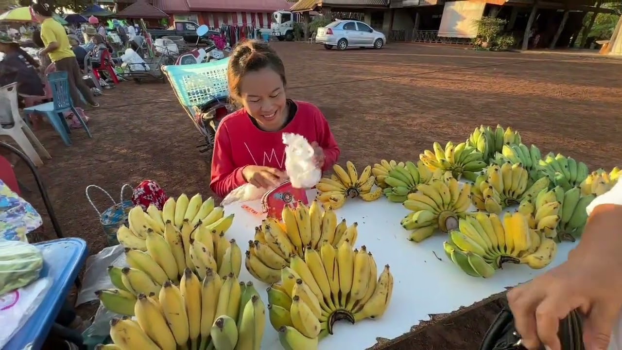 เลาะตลาดชุมชนบ้านอีเป๊อำนาจเจริญ ￼ อาหารพื้นบ้านตามฤดูกาล ￼