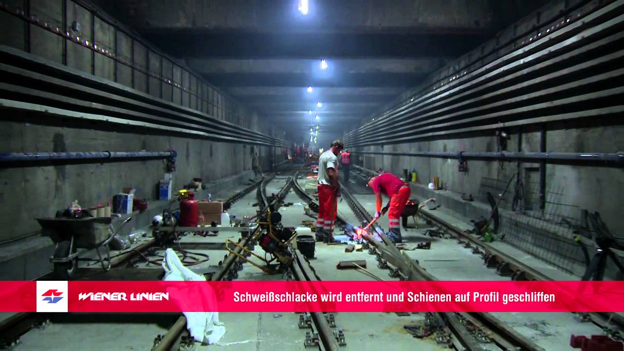 Baudokumentation U1-Modernisierung Teil 3: Neues Gleisbett und neue Weichen