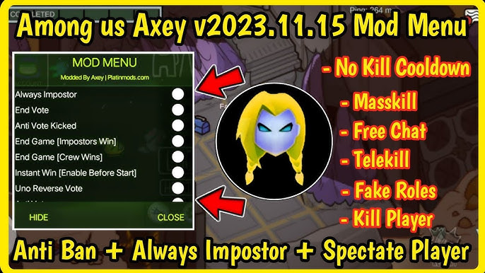 New Among us v2023.7.27 Mod Menu Apk, Always Impostor, Axey Mod Apk