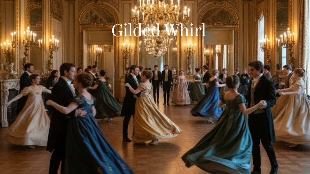 Gilded Whirl | Bridgerton-Inspired Upbeat Ballroom Music | Regency Instrumental (1 Hour)