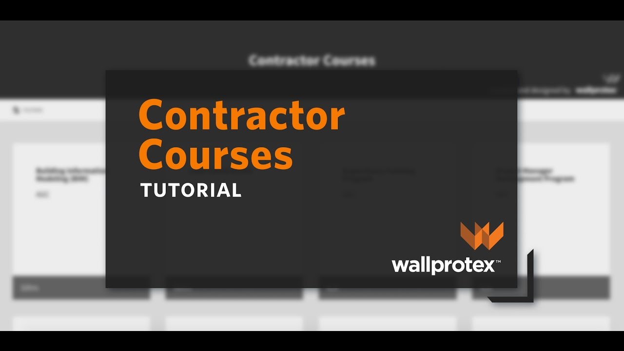 Contractor Courses Tutorial - YouTube