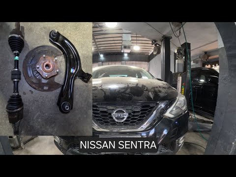 замена рычага подвески - ось ШРУС - подшипник передней ступицы .. Nissan Sentra 2013-2019