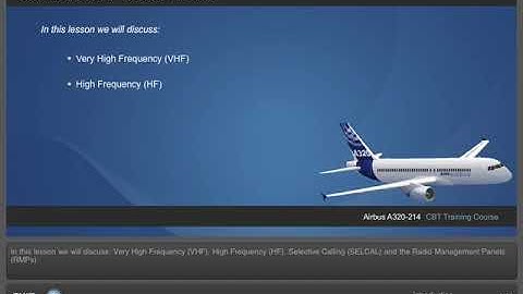 Airbus A320 CBT(New) - Communications Radio Communications