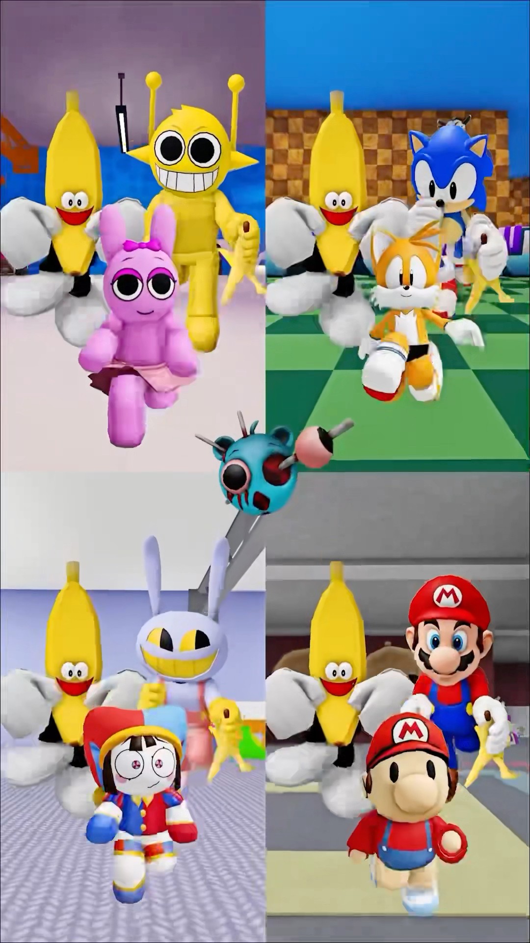 Take the Banana! #sprunki #incredibox #sonic #mario #pomni