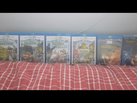 Shrek 6-Movie Collection Blu-ray 3D and Blu-ray Unboxing