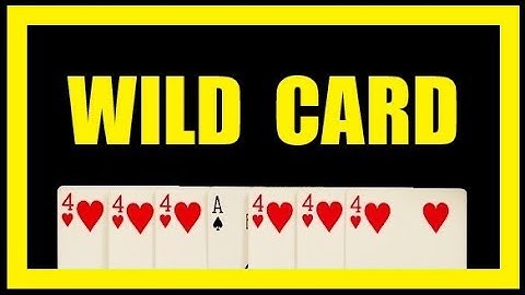 WILD CARD card magic trick