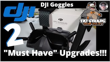 2 "Must Have" Upgrades for DJI FPV Goggles | DJI Thick Foam, FatStrap