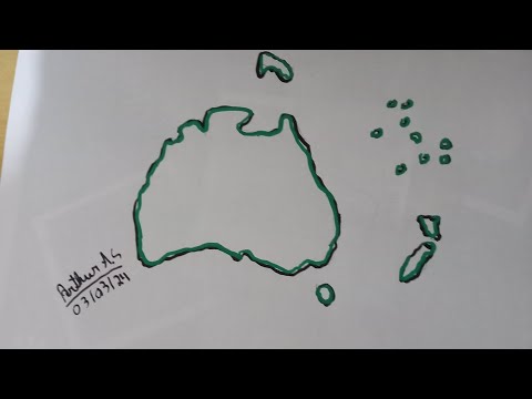 Esse são os vídeos do continente como desenhar o mapa da Oceania( parte 4).