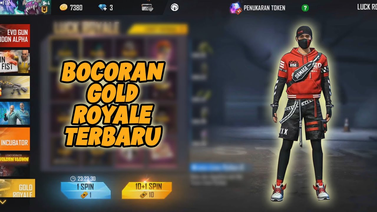 BOCORAN GOLD ROYALE FREE FIRE TERBARU FEBRUARI 2021 BUNDLE GOLD ROYALE TERBARU FREE FIRE YouTube