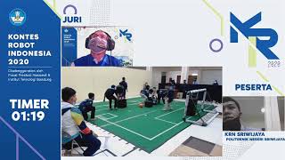 Kontes Robot Sepak Bola Indonesia 2020 - Tim Krn Sriwijaya - Politeknik Negeri Sriwijaya - Sesi 3