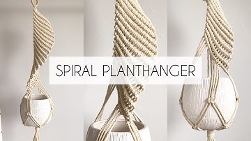 How to Make a Spiral Planthanger |  DIY Macrame Plant Hanger | (step-by- step)