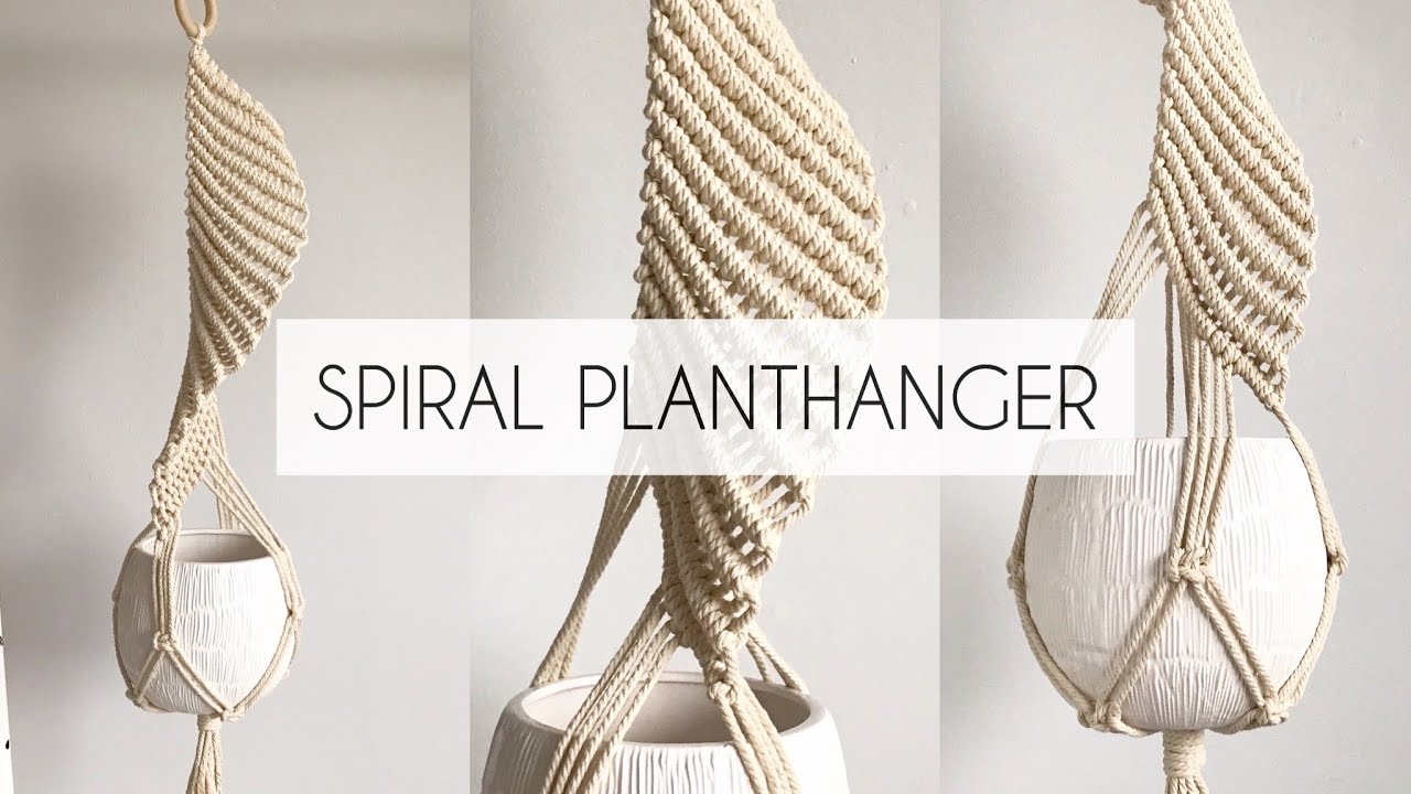 how to make a spiral planthanger diy macrame plant hanger ste patterns pattern tutorial vertical hanging grow bag