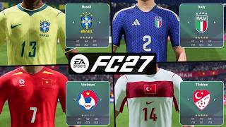 Ea Fc 27 All National Teams - New Kits Ratings