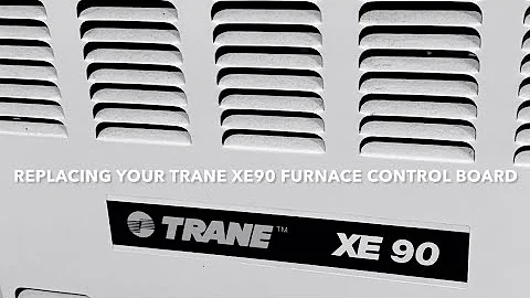 Replacing Trane XE90 Furnace Control Board DIY
