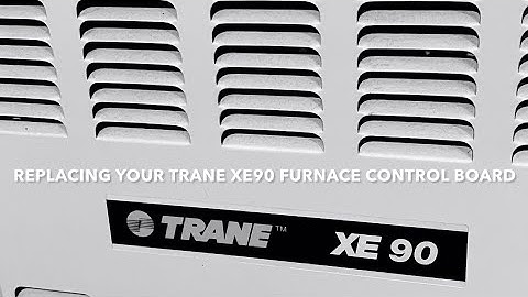 Replacing Trane XE90 Furnace Control Board DIY