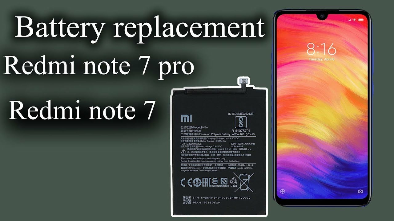 Redmi Note7pro Battery replacement | easy method | 2021 - YouTube