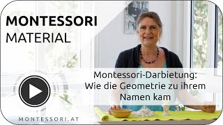 Montessori-Darbietung: Wie die Geometrie zu ihrem Namen kam.