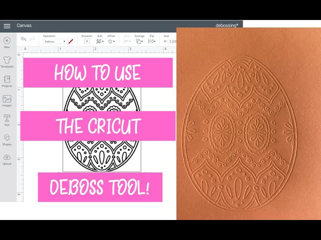 How to Emboss with the Deboss Tool - Cricut Maker Hack 