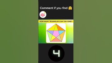 How Many Triangles Can you see. 👀👀👀 #shorts  #shortvideo #fyp #riddle #math #science