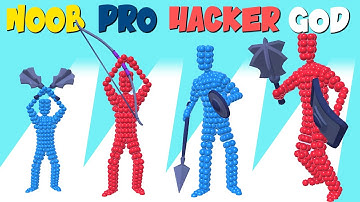 NOOB vs PRO vs HACKER vs GOD in Fighting Stance | GokuNoob