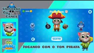 jogando com o tom pirata ☠️ talking tom splash force gameplay 2024 universo dos games 🎮