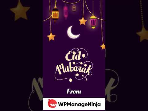 #shorts Eid Mubarak from WPManageNinja