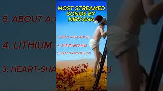TOP 5 MOST STREAMED SONGS BY NIRVANA #nirvana #spotify #music