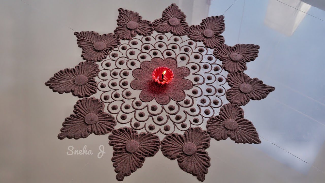Rangoli from waste/used rangoli By Sneha J YouTube