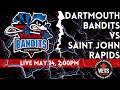 Live  dartmouth bandits vs saint john rapids  may 14 2023 200pm