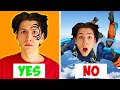 *CRAZY* Yes or No DARES/CHALLENGES (Getting a FACE TATTOO) | NichLmao