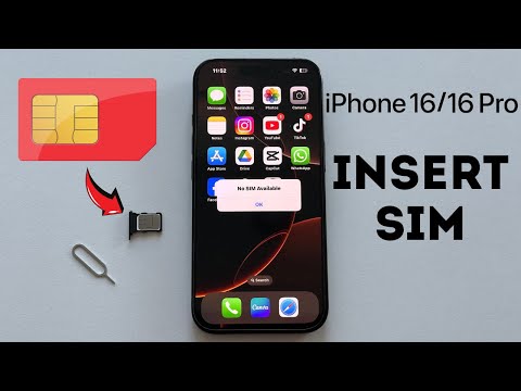 iPhone 1616 Pro: How To Insert SIM Card (EASY)