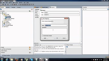 creating model,project and simple mapping