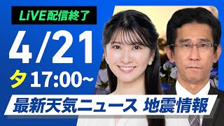 ウェザーニュースの配信のサムネイル画像