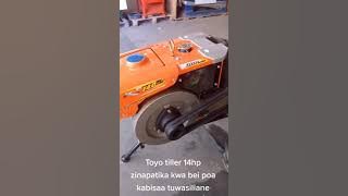 Powertiller Toyo NCPlusX 14hp, pawatila.#kilimoufugaji#kilimo#kilimobiashara#tanzania - 0715 000 002