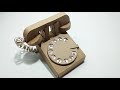 How to make a traditional telephone in cardboard