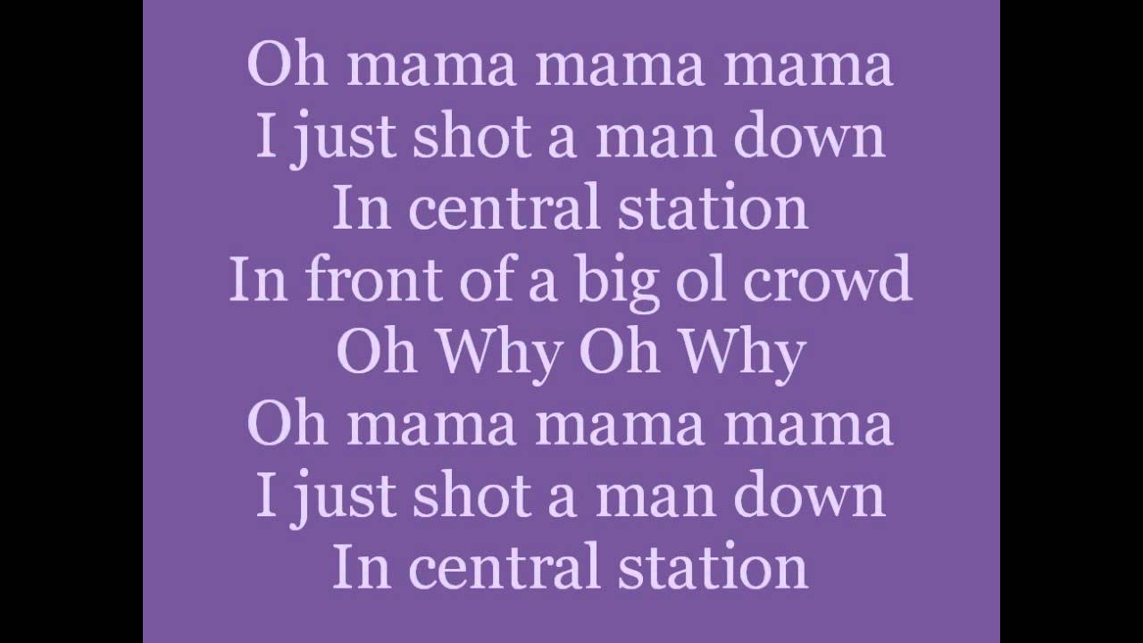 Rihanna-Man Down (Lyrics) - YouTube