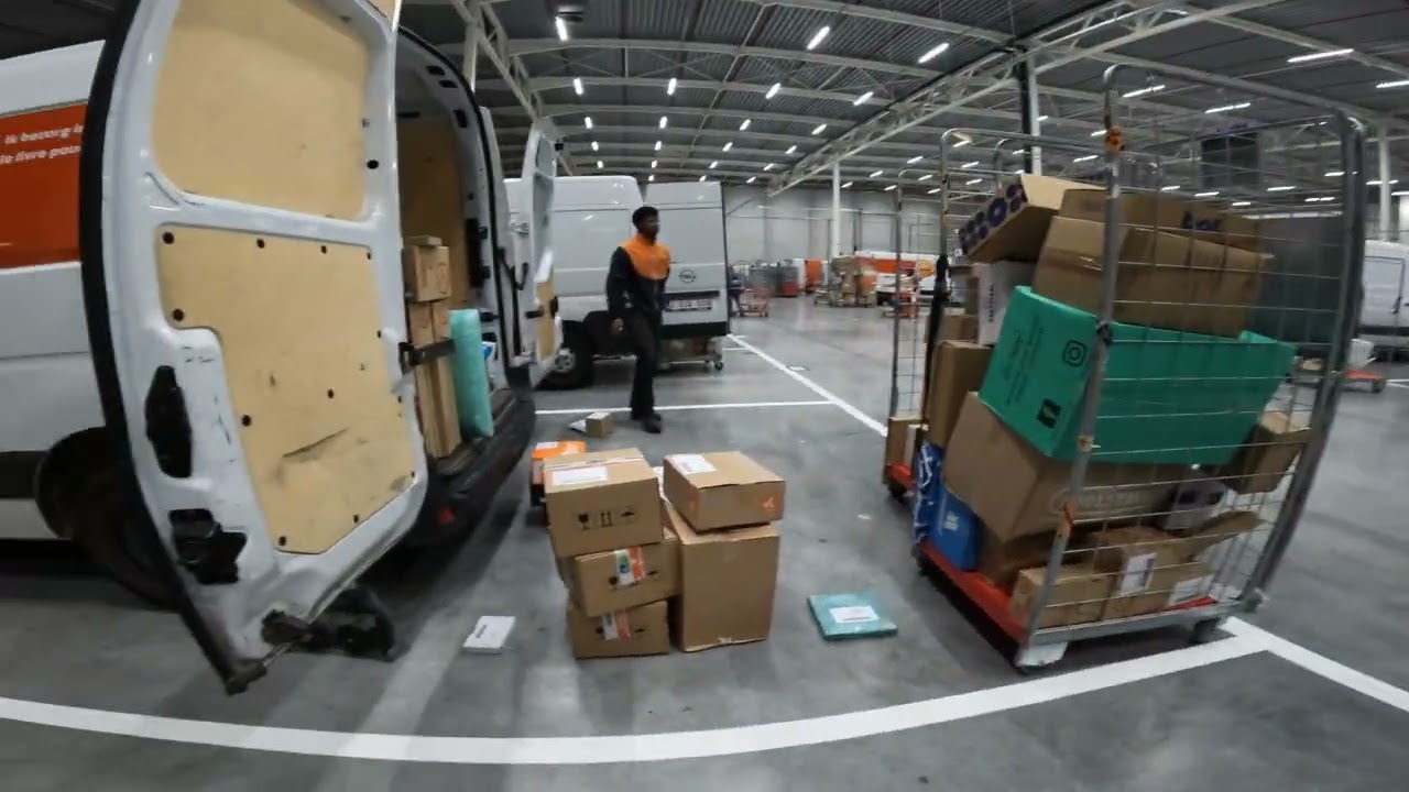 “POV Loading 145 Packages at the Depot | Courier Life in Belgium 🚚📦”
