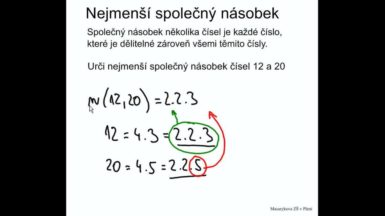 Co to je společný násobek?