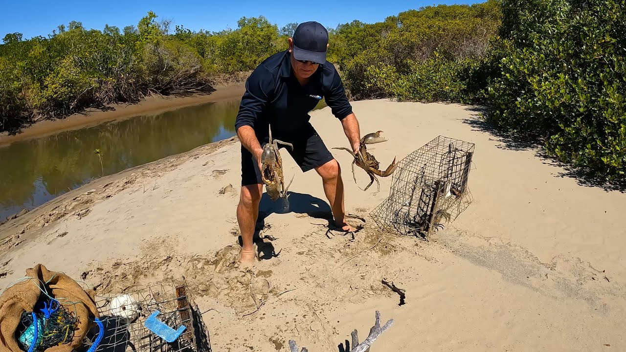 GIANT Mud CRABS | PRIMITIVE Crab POTS | Crabbing